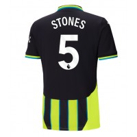 Camiseta Manchester City John Stones #5 Segunda Equipación Replica 2024-25 mangas cortas